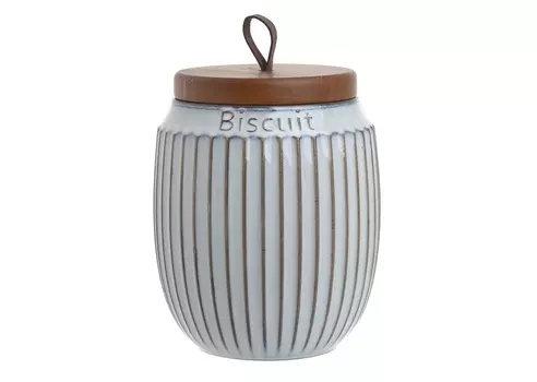 Банка с крышкой nicholas (to4rooms) белый 18.5 см.