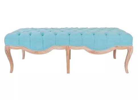Банкетка alva teal (mak-interior) голубой 160x74x46 см.