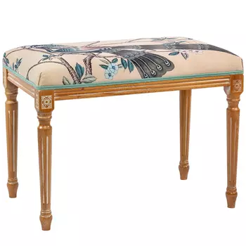 Банкетка большая «императорский павлин» (object desire) коричневый 65x47x39 см.