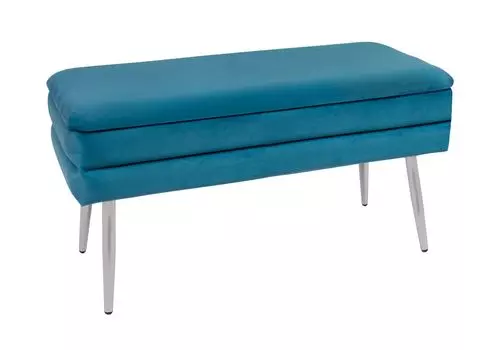 Банкетка dallas (синяя) (my interno) синий 80x42x38 см.