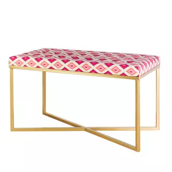 Банкетка (for miss) золотой 84.0x47.0x42.0 см.