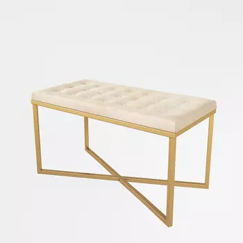 Банкетка (for miss) золотой 84.0x47.0x42.0 см.