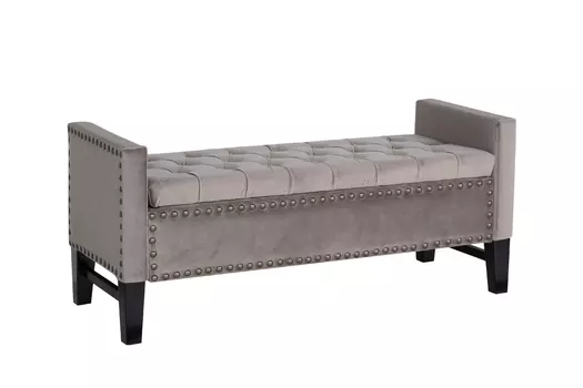 Банкетка (garda decor) серый 127x56x50 см.