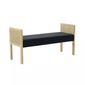 Банкетка hung (to4rooms) черный 120.0x40.0x58.0 см.