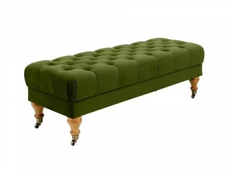 Банкетка jazz (ogogo) зеленый 124x42x45 см.