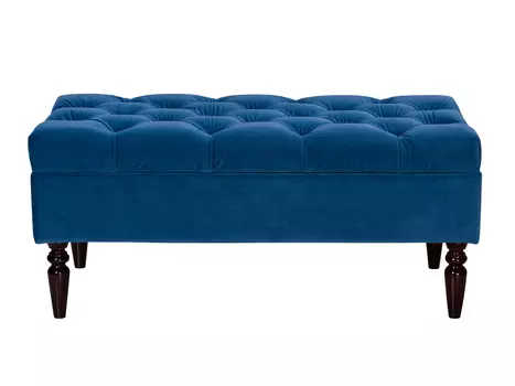 Банкетка мессино (modern classic) синий 105x45x50 см.