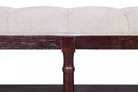 Банкетка оттоманка классическая из массива дуба martel new (mak-interior) коричневый 140x54x47 см.