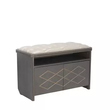 Банкетка патриция (leset) серый 34x53x80 см.