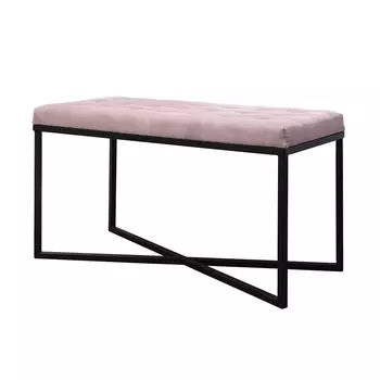 Банкетка “слива с молоком” (for miss) черный 84.0x47.0x42.0 см.