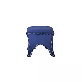 Банкетка велюровая синяя (garda decor) синий 47x47x47 см.