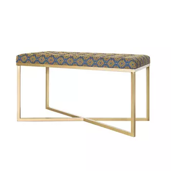 Банкетка восток (for miss) золотой 84.0x47.0x42.0 см.