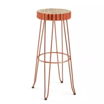 Барный стул evento (la forma) красный 45x73 см.