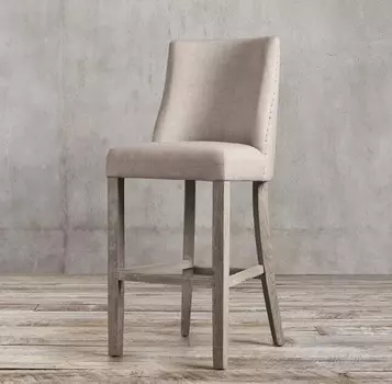 Барный стул french barrelback (idealbeds) бежевый 49x115x62 см.