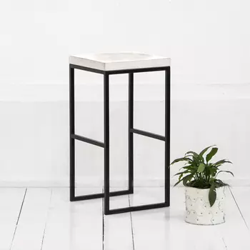 Барный табурет fullmoon в белом цвете (archpole) белый 37x67x37 см.