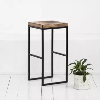 Барный табурет fullmoon в цвете жженой березы (archpole) коричневый 37x67.0x37 см.