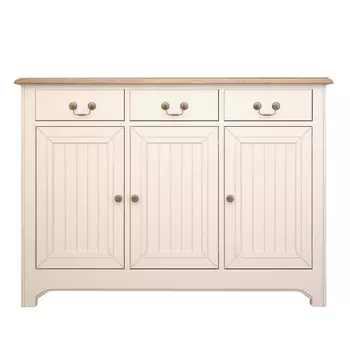 Бежевый комод olivia из березы (etg-home) бежевый 120.0x87.0x38.0 см.