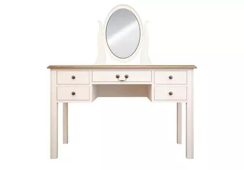 Бежевый туалетный стол olivia (etg-home) бежевый 120.0x150.0x45.0 см.