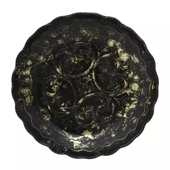 Блюдо asterius (to4rooms) черный 33x33x4 см.