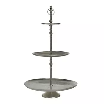 Блюдо-этажерка cheerful (to4rooms) серебристый 70 см.