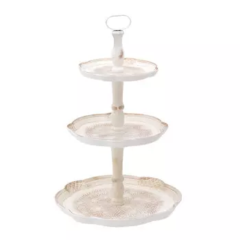 Блюдо-этажерка guilene (to4rooms) белый 74.0 см.