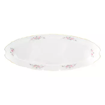Блюдо для рыбы bernadotte серая роза золото 65см (repast) мультиколор
