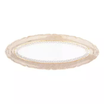 Блюдо для рыбы queen s crown лист бежевый 56 см (repast) мультиколор