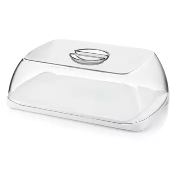 Блюдо для сыра с крышкой forme casa (guzzini) белый 30x10x18 см.