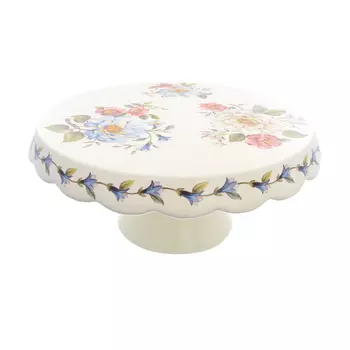 Блюдо для торта на ножке nuova cer лепестки весны 32см (repast) мультиколор