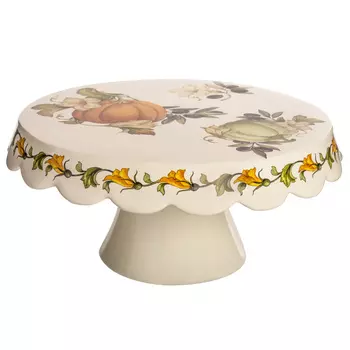 Блюдо для торта на ножке nuova cer тыква 27см (repast) мультиколор