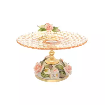 Блюдо для торта на ножке rosaperla 22см (repast) мультиколор