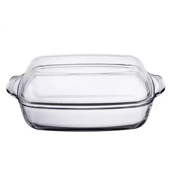 Блюдо для запекания с крышкой simax (жаропрочное) 3,2 л (repast) прозрачный
