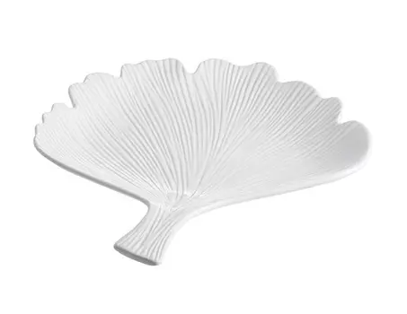 Блюдо (glasar) белый 30.0x4.0x30.0 см.