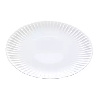 Блюдо круглое benedikt ribby 30 см (repast) белый