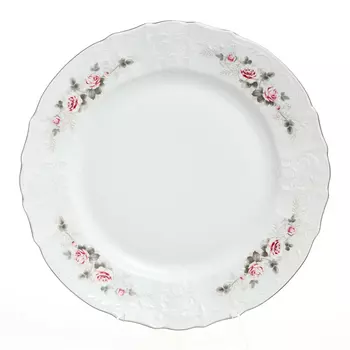 Блюдо круглое bernadotte серая роза платина 32 см (repast) мультиколор
