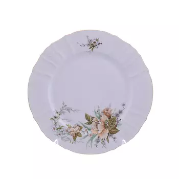 Блюдо круглое bernadotte зеленый цветок 30 см (repast) мультиколор