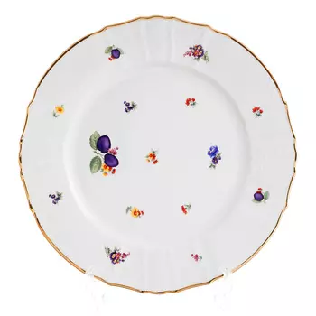 Блюдо круглое слива (bernadotte) белый