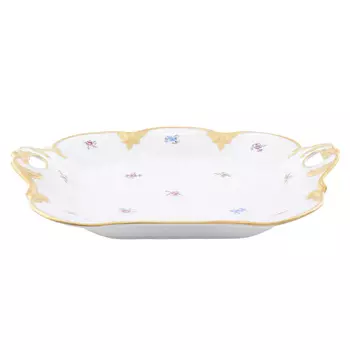 Блюдо квадратное queen s crown мелкие цветы 32 см (repast) мультиколор