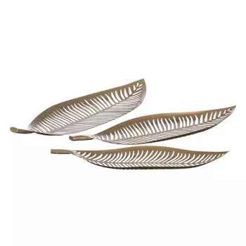 Блюдо, набор из 3шт sally (to4rooms) золотой 69.0x6x24.0 см.