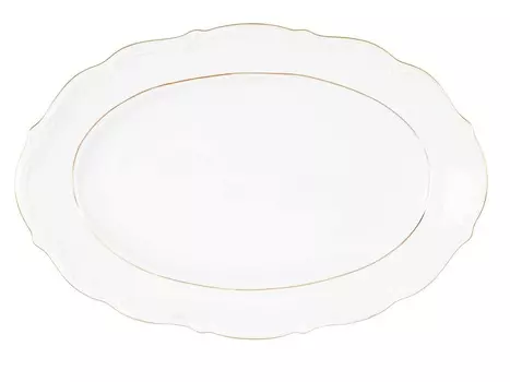 Блюдо овальное классика (repast) белый 33 см.