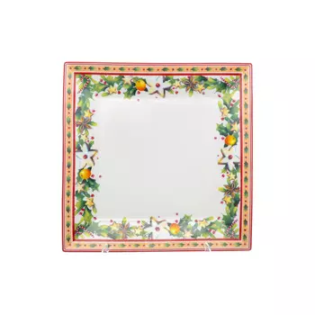 Блюдо repast christmas world (repast) зеленый 22x22 см.