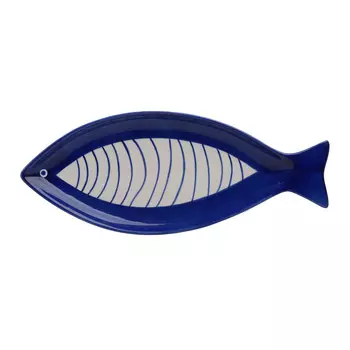 Блюдо рыбы daeharice (to4rooms) синий 42.5x17.0x3.0 см.