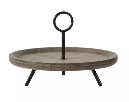 Блюдо сервировочное (glasar) коричневый 40.5x66.0x40.5 см.