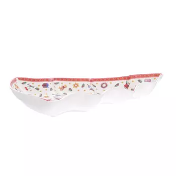 Блюдо сервировочное ёлка toys red (repast) белый 20 см.