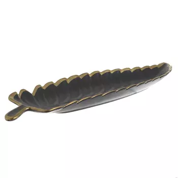 Блюдо (to4rooms) черный 56x15x4 см.