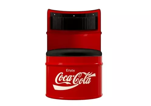 Бочка-кресло coca-cola (starbarrel) красный 58x86x58 см.