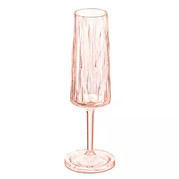 Бокал для шампанского superglas club (koziol) розовый 20 см.