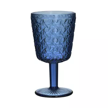 Бокал footfall (to4rooms) синий 8x14x8 см.