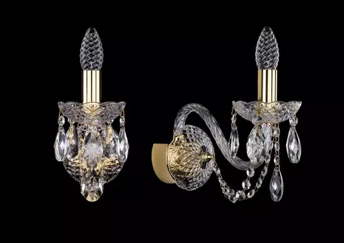 Бра art classic cp 1 (bohemia art classic) золотой 10x21x24 см.