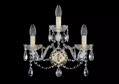 Бра art classic gold 3 (bohemia art classic) золотой 37x31x17 см.