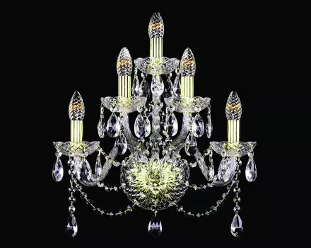 Бра art classic gold 5 (bohemia art classic) золотой 44x44x18 см.